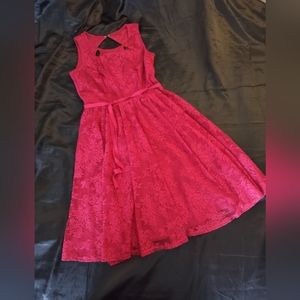 Danny & Nicole Red lace dress size 12
